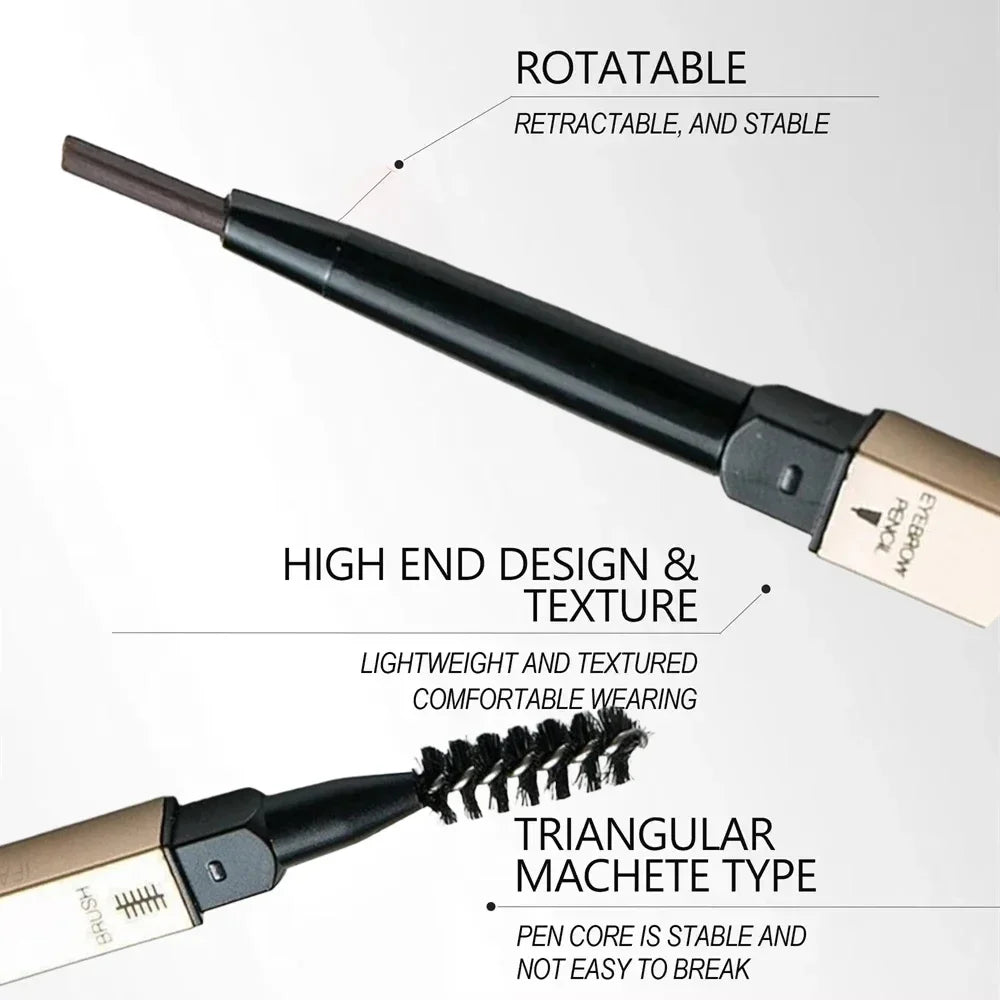 BrowPerfect DuoShape Augenbrauenstift | 2-in-1 mit Dreiecksspitze & Bürste | Präzise & Wasserfest