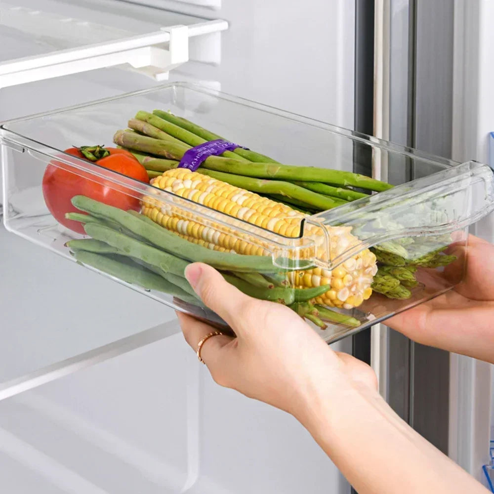 FridgeMaster | Frischhaltelade | Mehr Stauraum & Transparent | Platzsparend & Langlebig