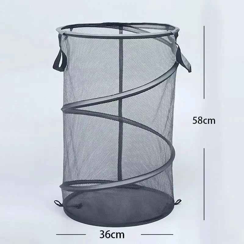 AirFold Hamper | Faltbarer Wäschekorb | Atmungsaktiv & Tragbar | Für Bad & Schlafzimmer
