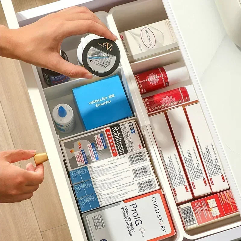 Tidyvera | Schubladen-Organizer | Ausziehbar & Modular | Für Küche & Büro