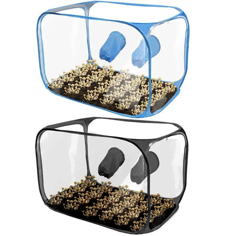 Fungrow Pilzzuchtzelt | 91 cm Indoor-Growbox | Transparentes PVC | Faltbar & Luftdicht