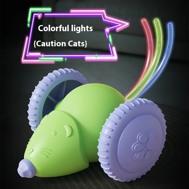 WhiskerChase Elektronische Katzenmaus | Intelligente Steuerung | USB Wiederaufladbar | Spaß & Aktivität | Robust & Sicher
