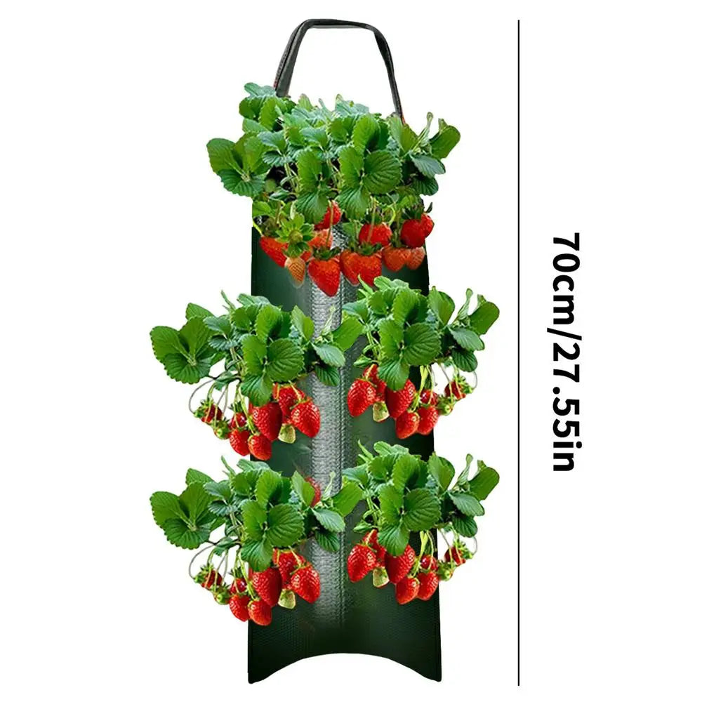 GreenGrow VertiBag | Hängende Pflanzentasche | Atmungsaktiv & Platzsparend | Für Balkon & Terrasse