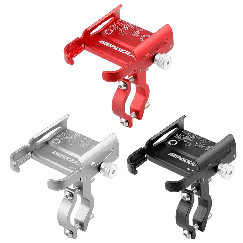 GripMaster 360 | Fahrrad-Handyhalterung | Stoßfest und Rotierbar | Aluminium