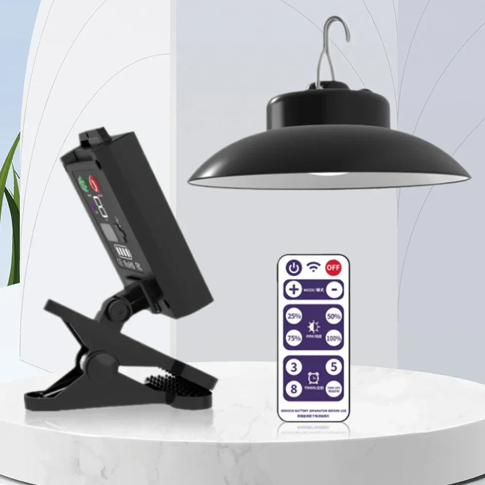 SunGlow Schirmlicht | Solar- & USB-Betrieb | 3 Lichtmodi | Für Garten & Terrasse