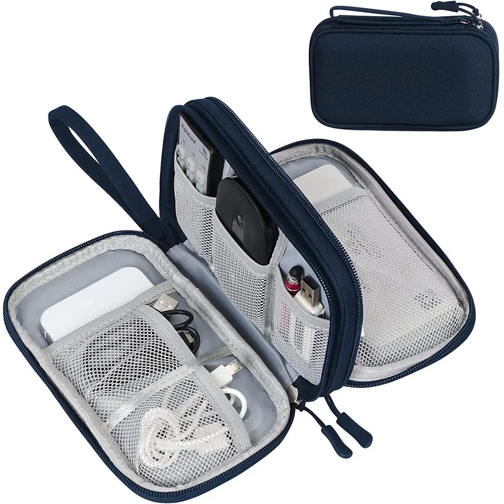 TechPack | Elektronik-Organizer | Doppel-Layer Design | Wasserdichtes Oxford-Gewebe