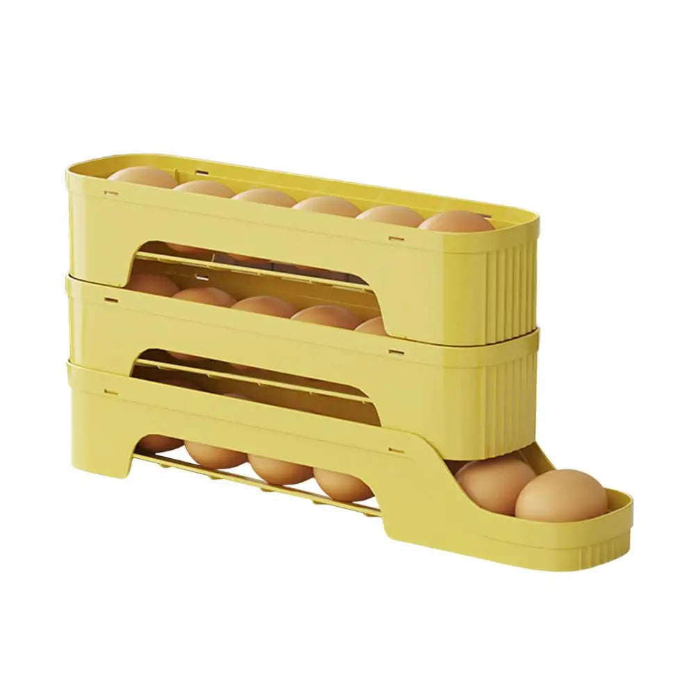 EggMate | Selbstrollende Eierbox | Platzsparend & Praktisch | Flexibles Design