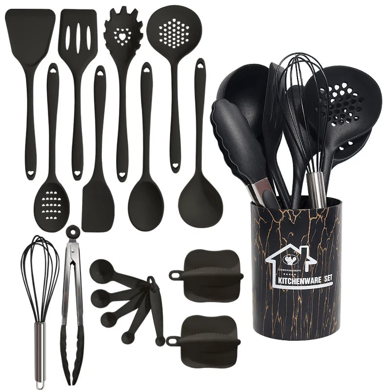 Rosellina | Küchenutensilien-Set | Silikon, BPA-frei, 18-teilig | Für stilvolles Kochen & Backen
