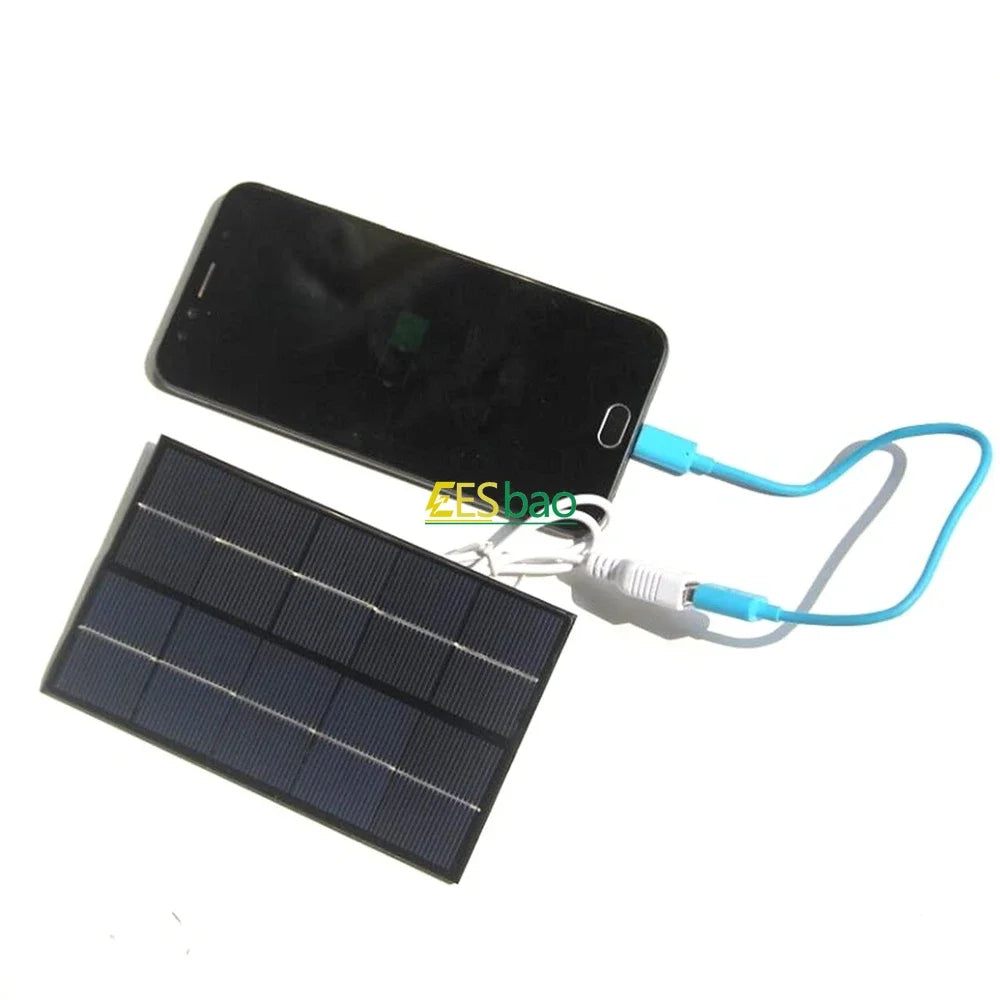 Solariqa | Kompaktes Solarpanel | USB 5V, Wetterfest, Leicht | Für Outdoor, Reisen & Notfälle