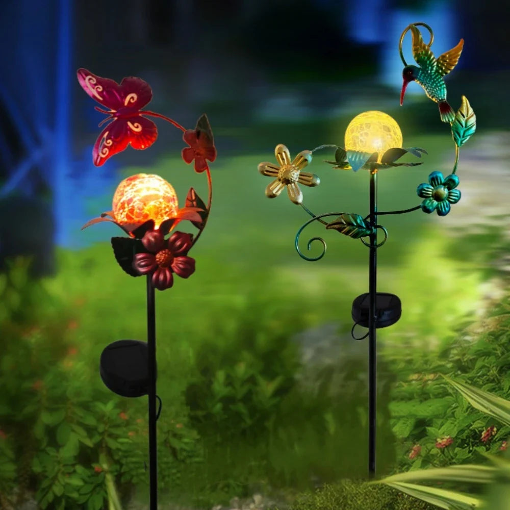 SunBloom Light | Solar-Gartenleuchte | Glasdesign mit LED-Beleuchtung | Umweltfreundlich & Einfach zu Installieren