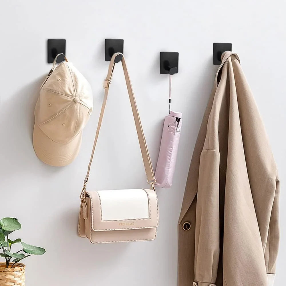 StickHook | Edelstahl Wandhaken | Selbstklebend & Rostfrei | Für Bad Küche Flur