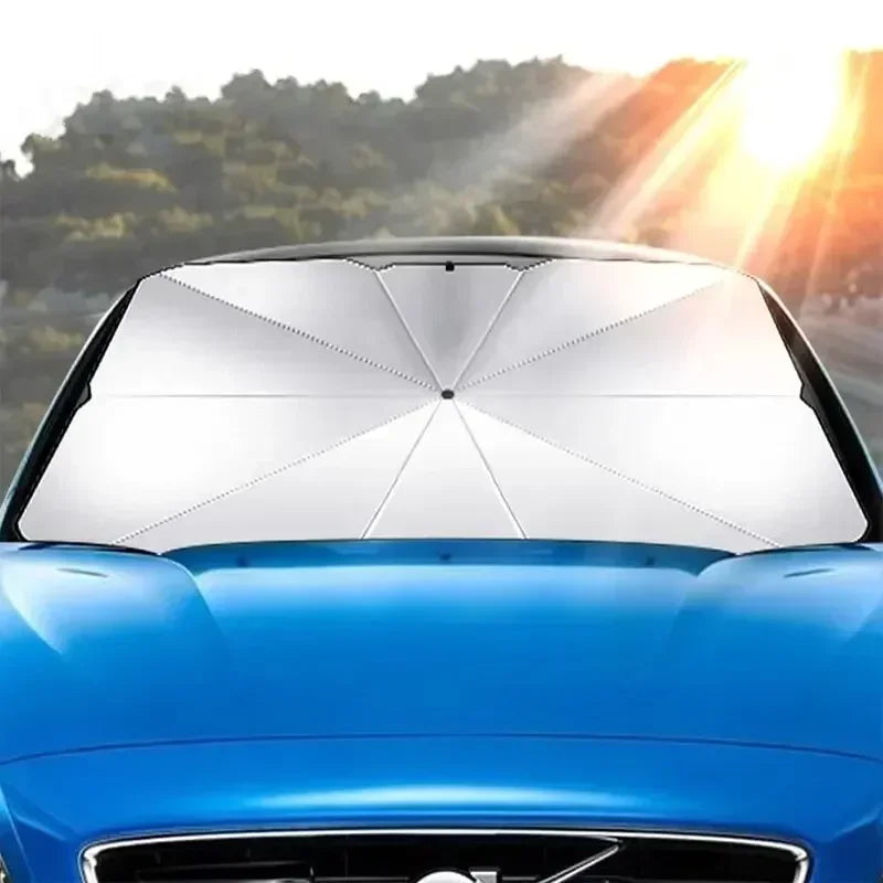 CooliShade Auto Sonnenschirm | UV-Schutz & Hitzeschutz | Faltbar | Für SUV & Kompaktwagen