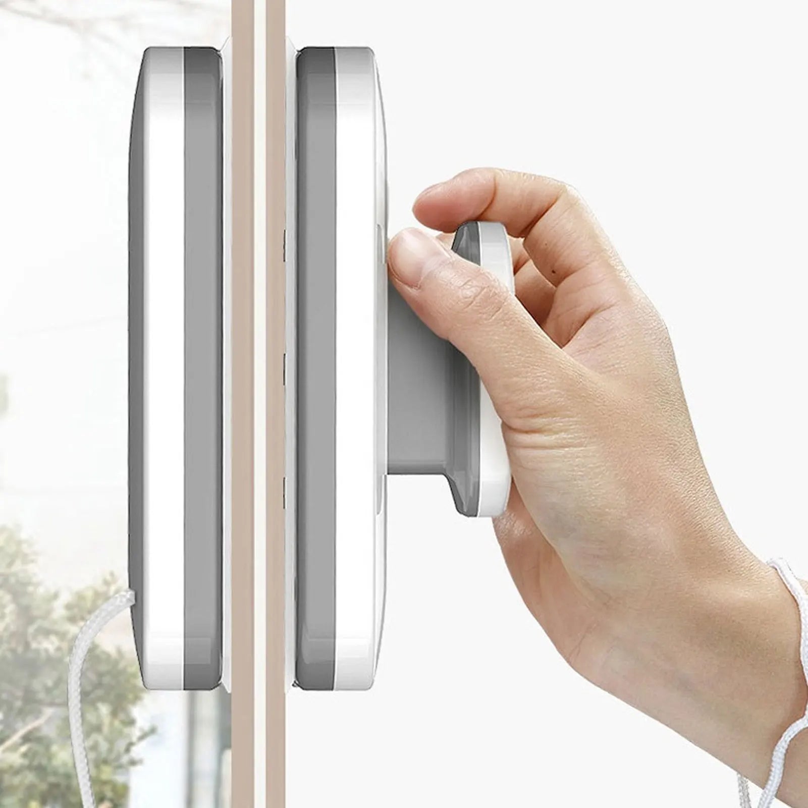 GlassoPro DuoWipe | Magnetischer Fensterreiniger | Für Einfachglas | Beidseitig & Sicher