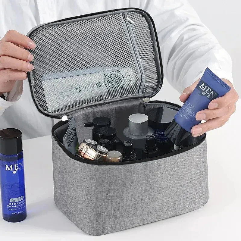 TravelMate Pro Kulturtasche | Doppelkammer-Design | Wasserabweisend & Leicht | Für Reisen & Alltag