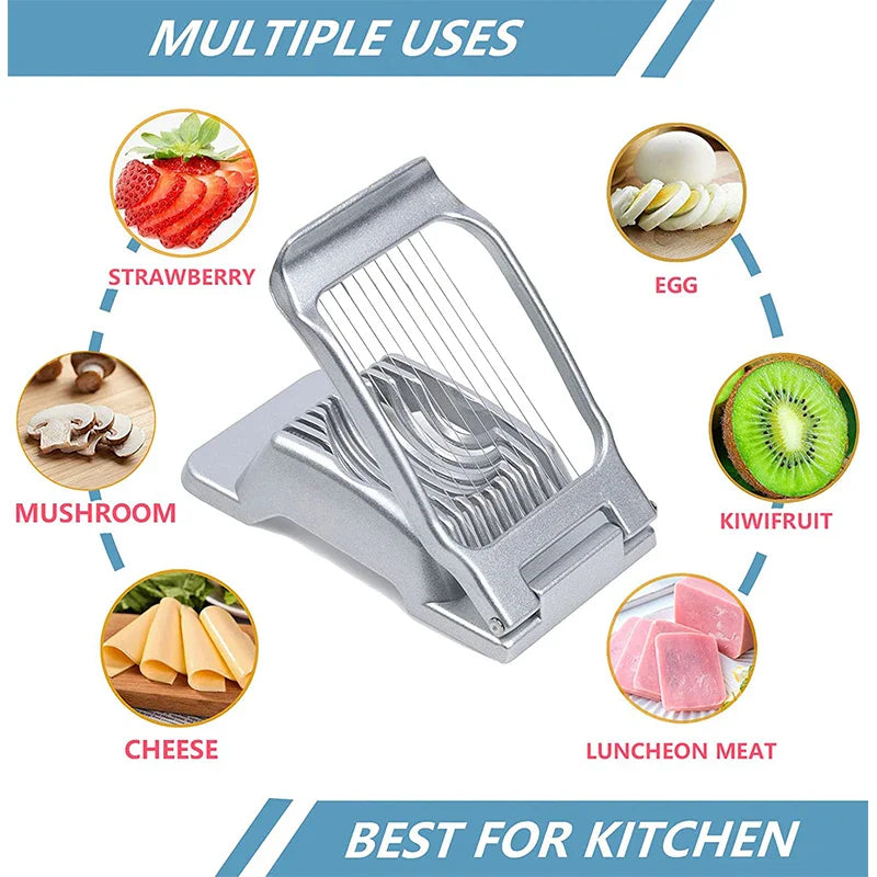 SlicePro Eierschneider | Präziser Schnitt | Edelstahldrähte | Multifunktional