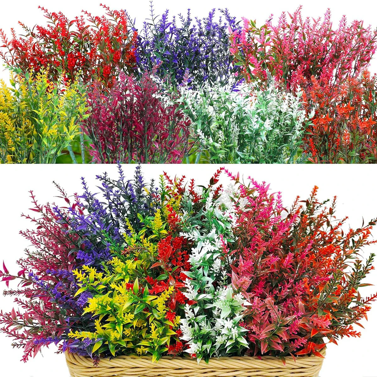 Lavendia Kunstpflanzen Set | 12 Lavendelzweige | Pflegeleicht & Natürliche Optik | Für Deko & Veranstaltungen