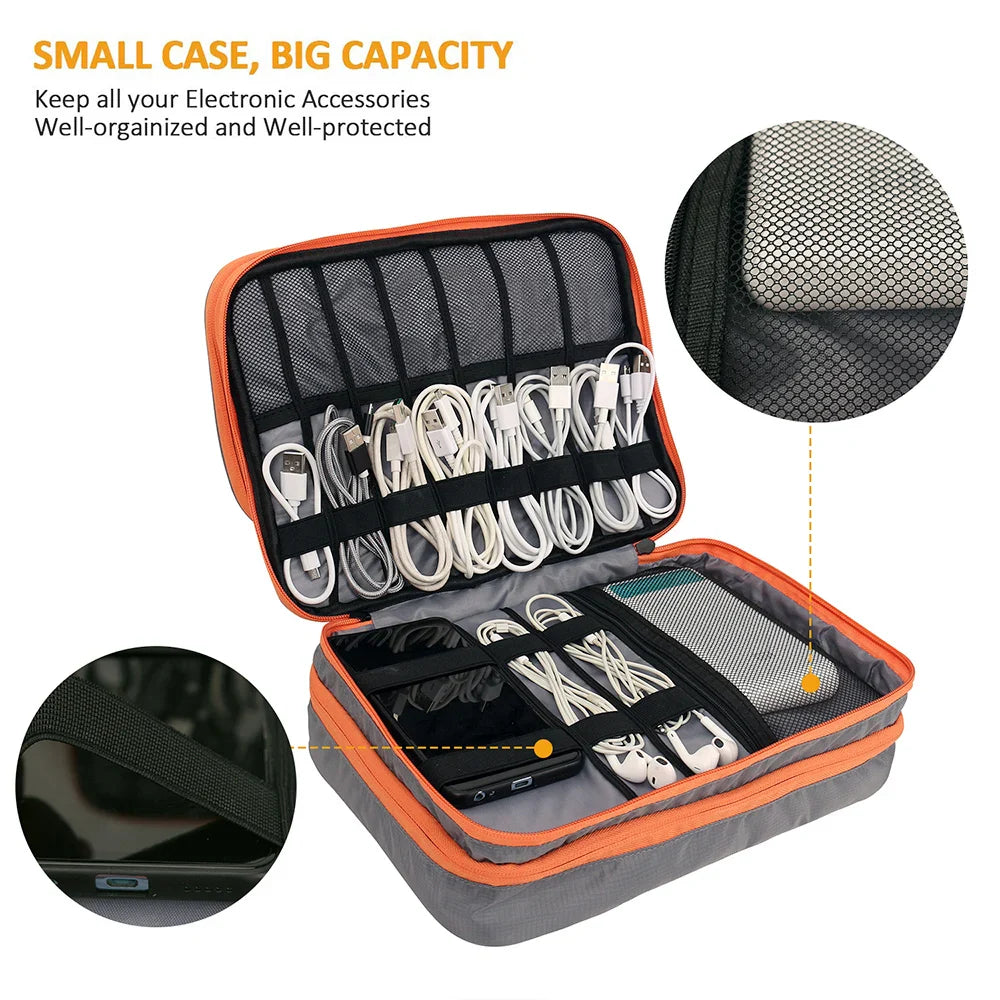 TechTidy | Organizer | 3-lagiger Aufbau | Wasserabweisend