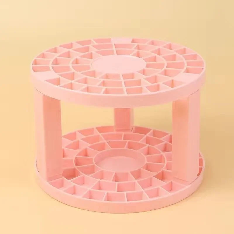 Glamova SpinTower | Kosmetik Organizer Mit 360° Drehung | Für Pinsel, Lippenstifte & Mehr