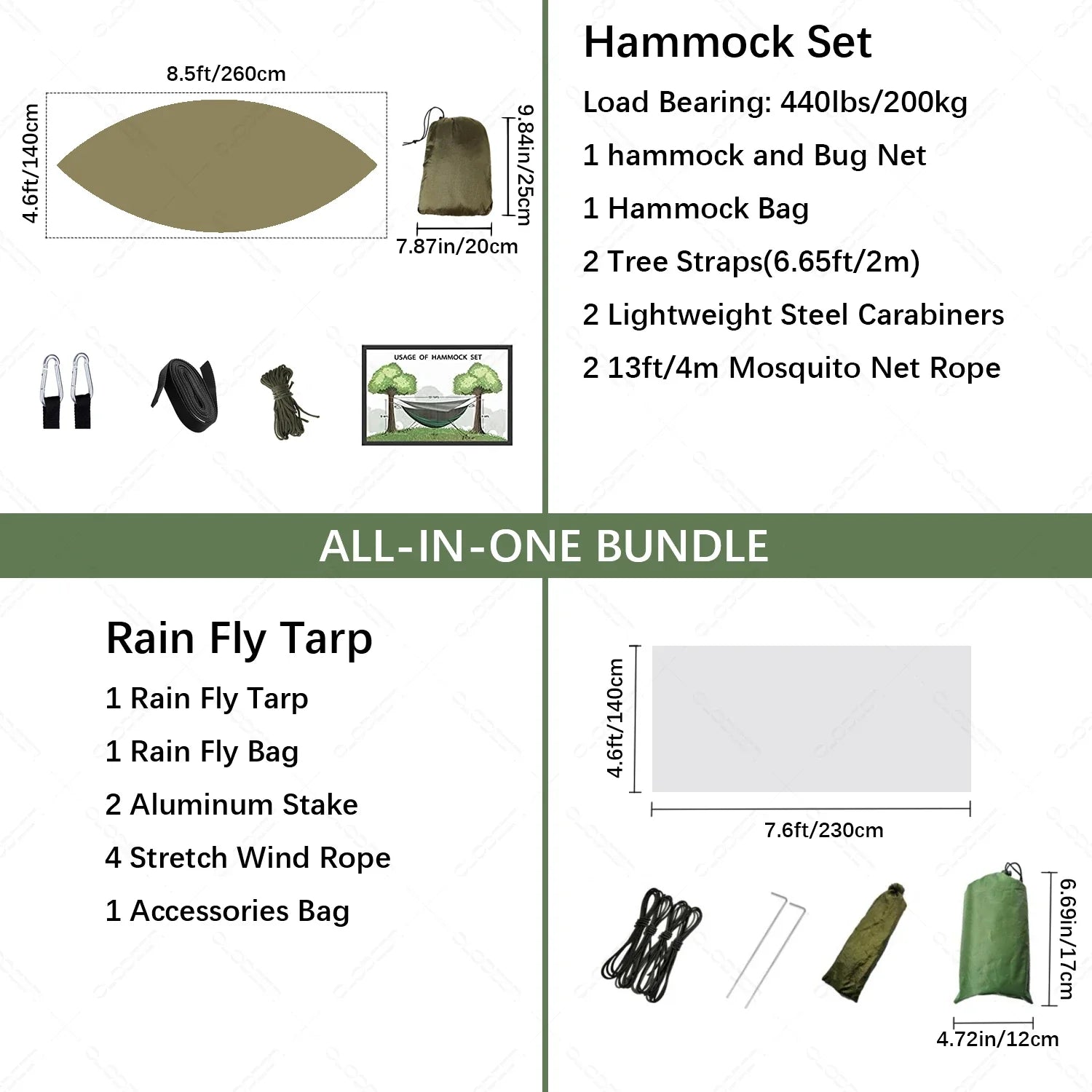 Nomaterra Hängematte | Mit Moskitonetz & Tarp | Ultraleicht & Wetterfest | Für Outdoor & Trekking