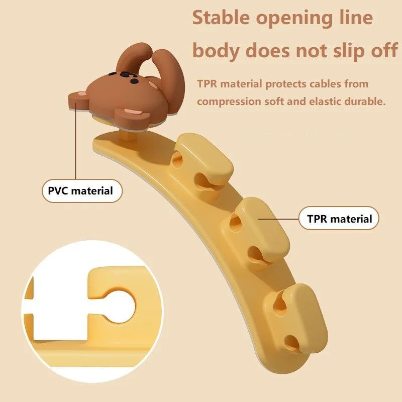 CableBuddy Tier Kabelhalter | Selbstklebend & Süßes Design