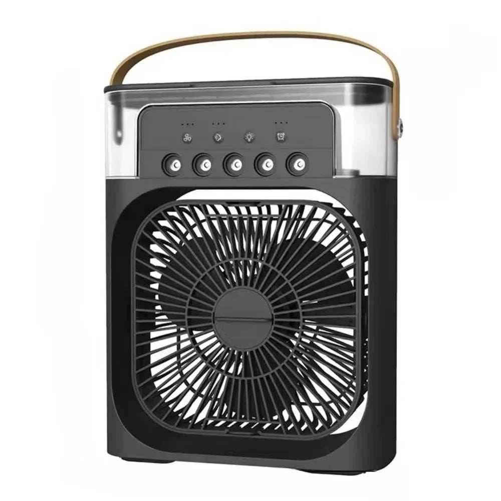 Auronix Mini Luftkühler | 3-in-1 Ventilator mit LED & Befeuchter | USB | 600ml Tank