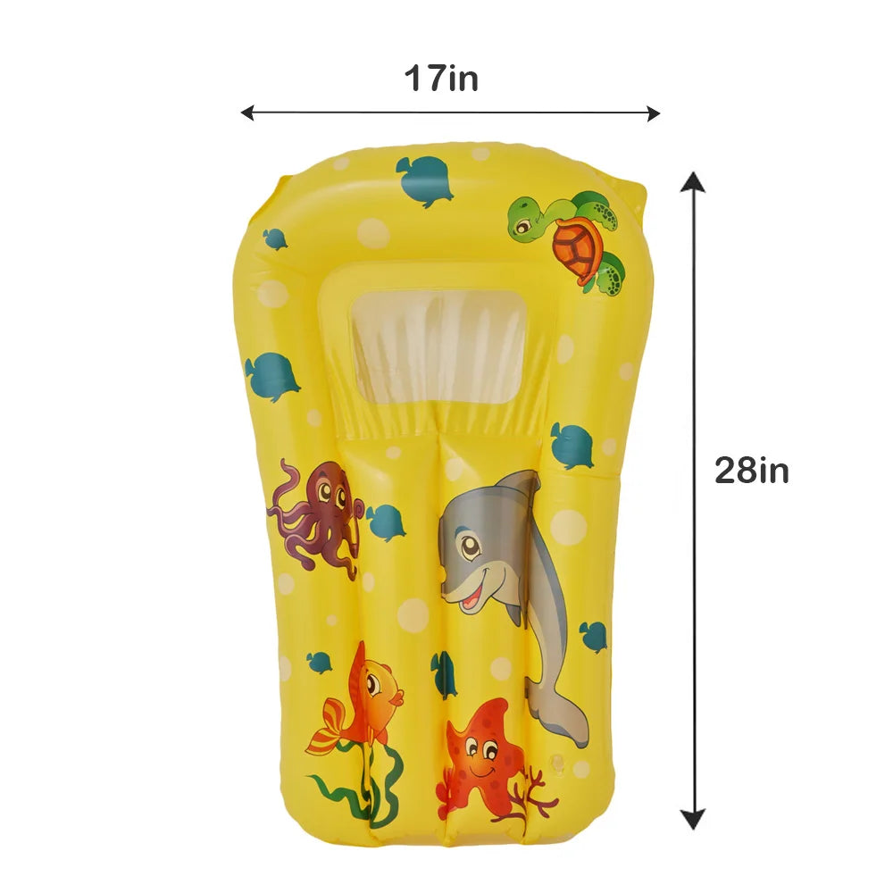 Funflot Kinder Schwimmmatte | Aufblasbar & Bunt | Für Pool, Badewanne & Garten | PVC