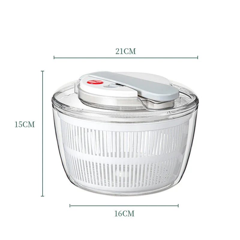 FreshSpin | 3L Salatschleuder | Einhandbedienung | Multifunktional