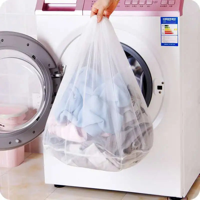 WashGuard | Wäschebeutel Großformat | Atmungsaktives Netz mit Kordelzug | Für BHs, Socken, Unterwäsche & Schuhe
