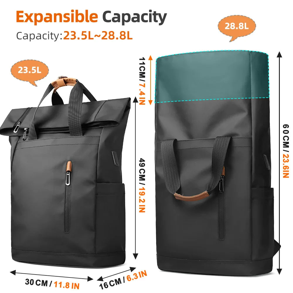 ValorGuard Rucksack | USB-Ladeanschluss | Erweiterbar | Diebstahlschutz | Ergonomisch