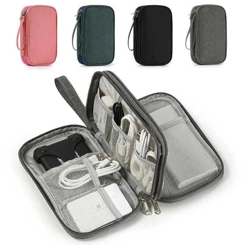Tekvanta GearPouch | Organizer-Tasche Digital | Kompakt & Nachhaltig | Für Kabel & Zubehör