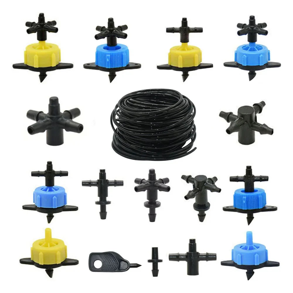 HydroLink SplitConnect | 2-Wege Tropfbewässerungs-Verbinder | Für 3/5 mm Systeme | Druckfest & Vielseitig