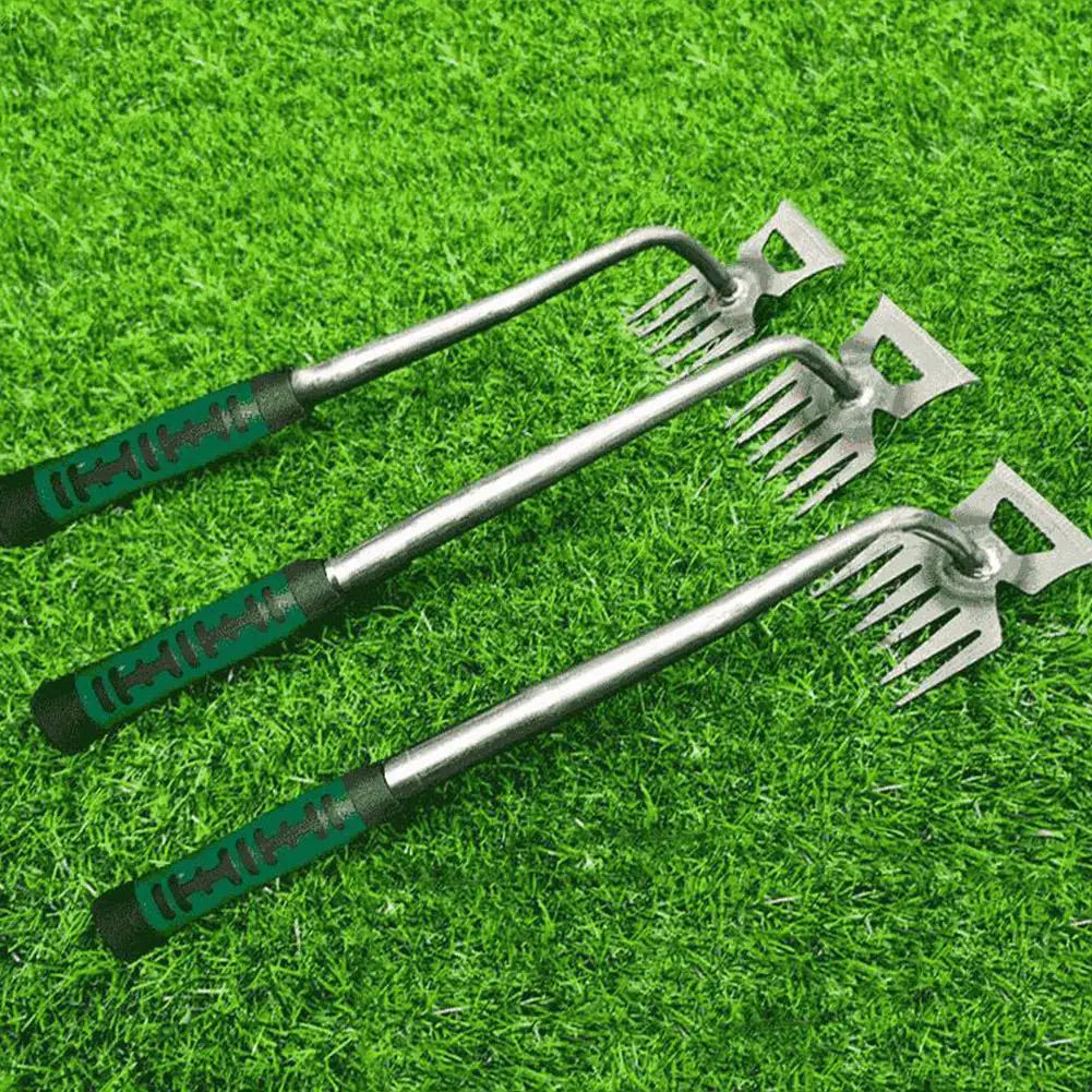 Gravigon Gartenrechen | Ergonomisch & Robust | Für Beete & Laub | Mit Stahlzinken & Kunststoffgriff