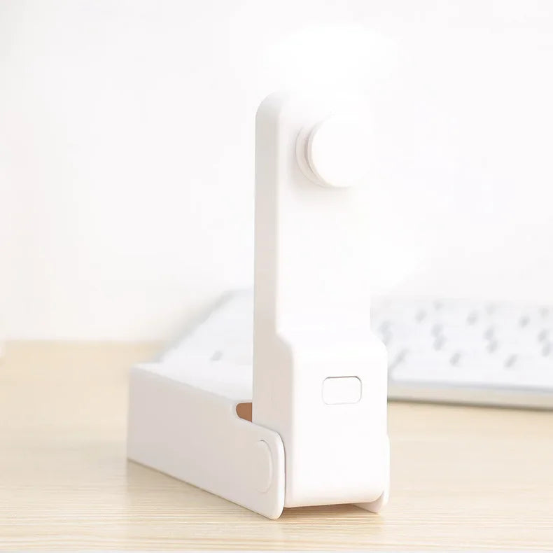 BreezeFold | Mini-Faltventilator | Ultraleicht & Leise | USB-Akku & Kompaktes Design