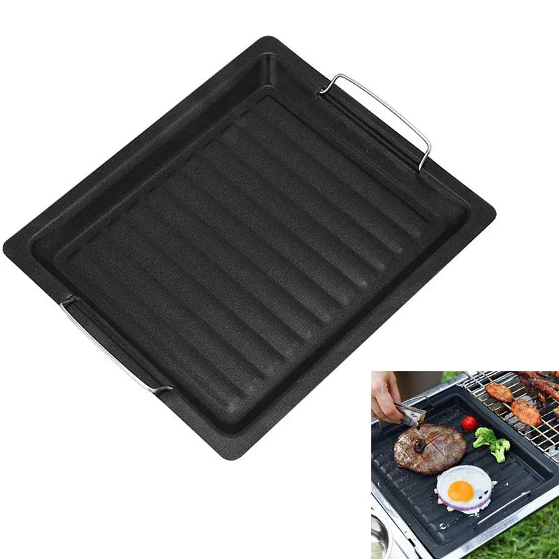 FlareCook | Wendeplatte aus Gusseisen | Vielseitig für Grill & Küche