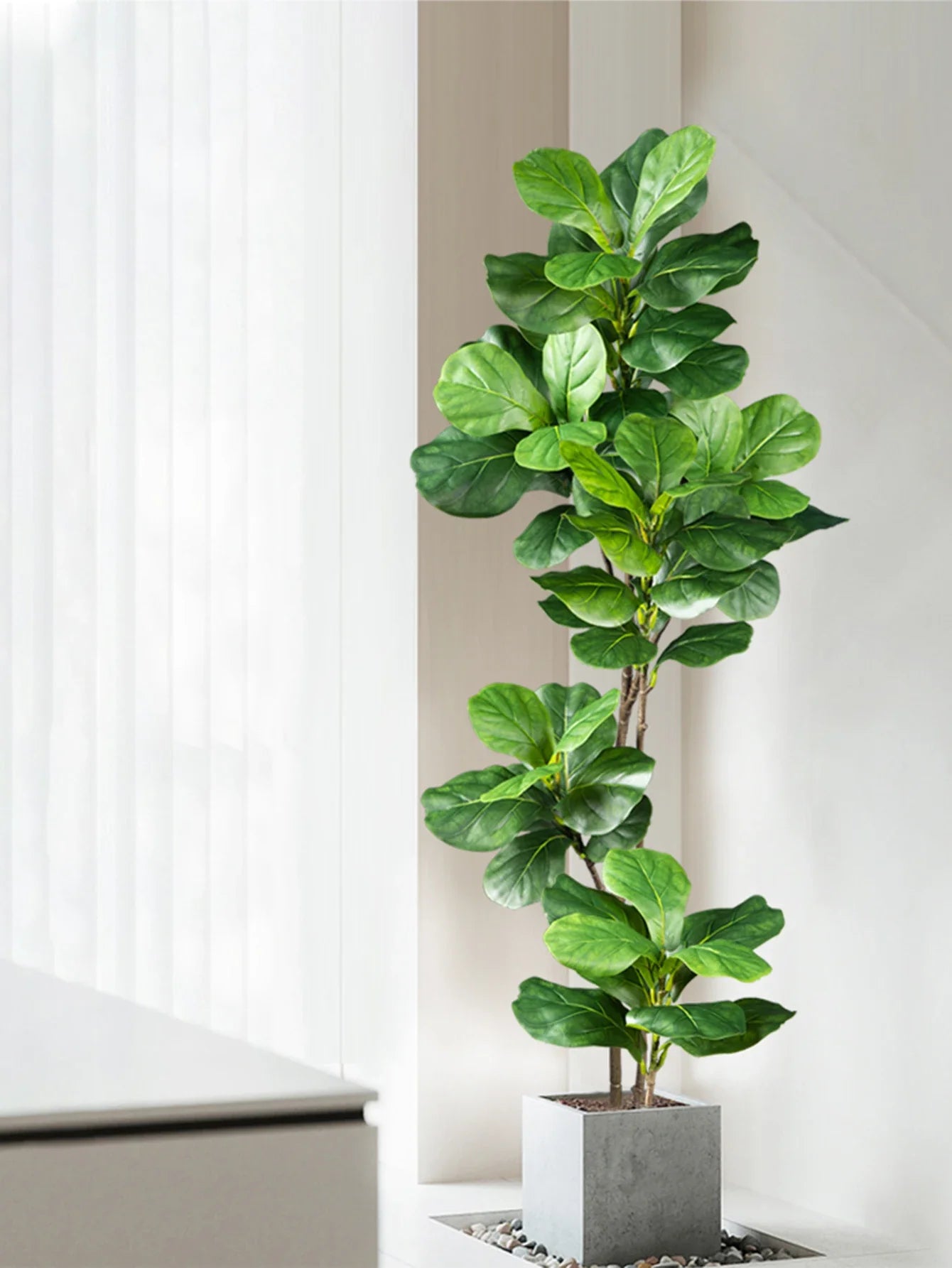 Floraviva Kunstpflanze Ficus | Naturgetreue Optik | 70–135 cm | Für Innen & Außen