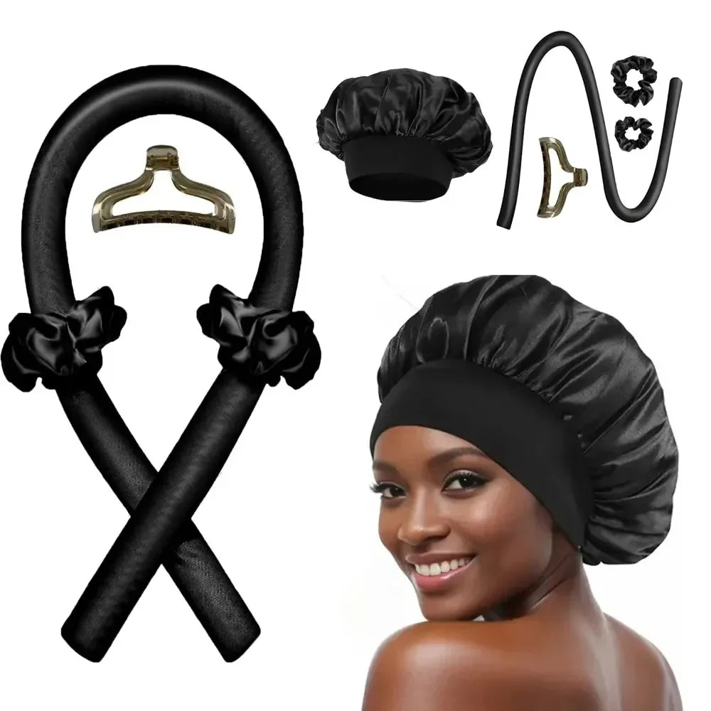 Curluxe Soft Wave Band | Hitzefreies Lockenband für Natürliche Locken | Über Nacht Für Alle Haartypen