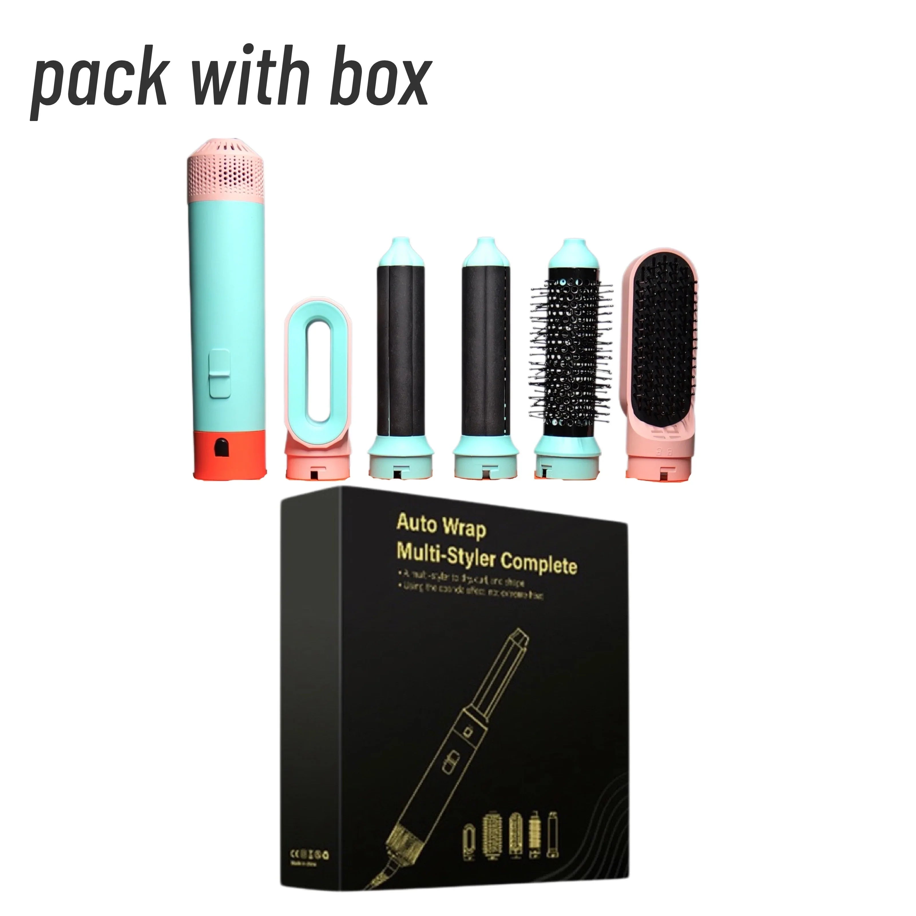 Lunessa FlowSet | 5-in-1 Hairstyler | Für Volumen, Locken & Glätte | Keramik & Warmluft-Technologie