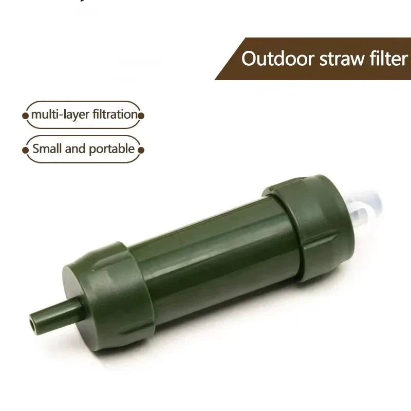 PureStream Go | Tragbarer Wasserfilter-Trinkhalm | 0,1 Mikron Filterung | Für Camping, Wandern & Notfälle