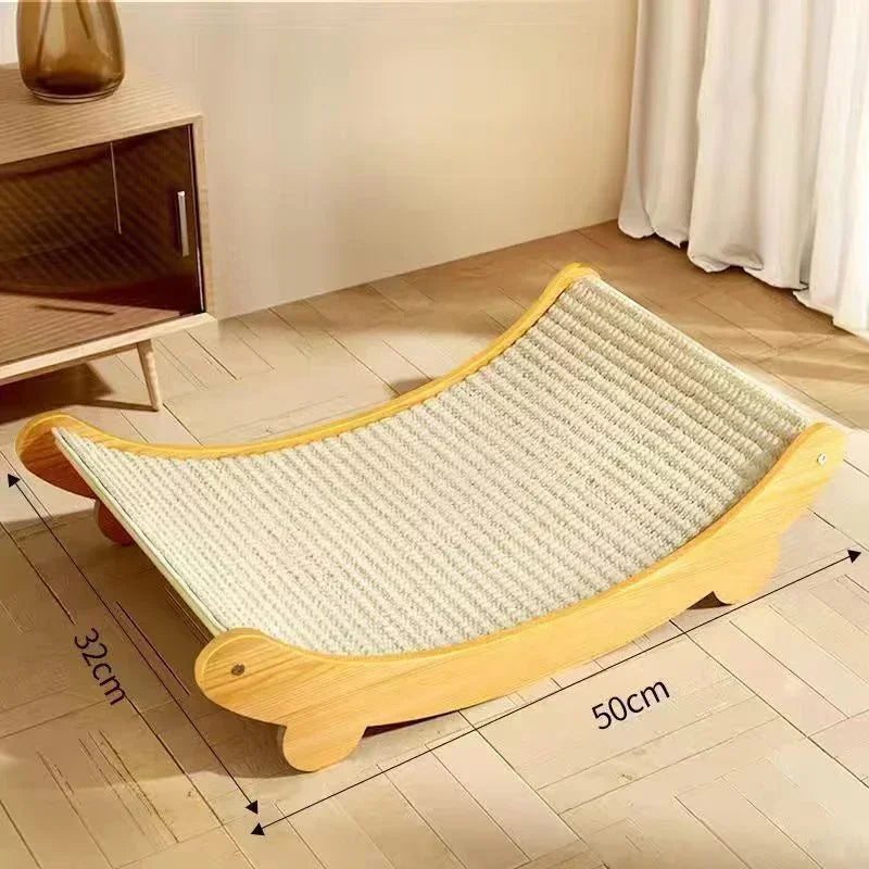 Pawlo LoungeBoard | Kratzspaß & Kuschelkomfort | Erhöht & Rutschfest | Natur-Sisal