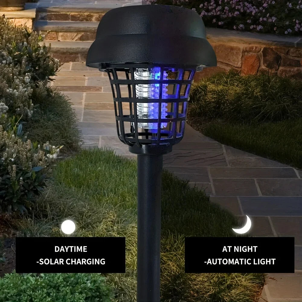 Zappora Solar Insektenlampe | 2-in-1 Licht & Mückenschutz | Wetterfest IP65 | Kabellos