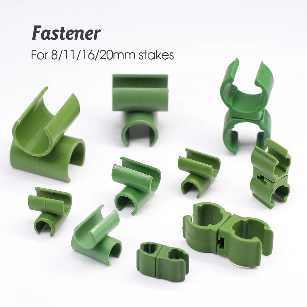 TrelliSnap Connect | 15er-Set Kreuzverbinder für Pflanzenstützen | Für .8–2.0 cm Stäbe | Verstellbare Klammern für Rankgitter & Pflanzengerüste