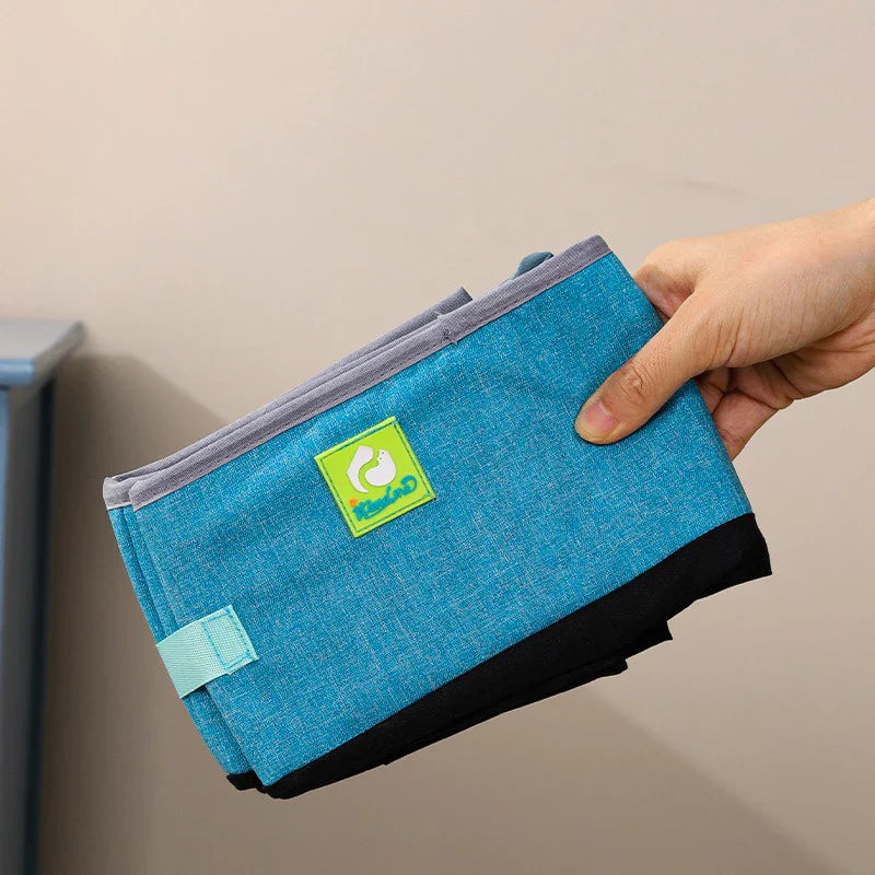 PurrFlex Litter Box | Halbgeschlossen & Faltbar | Wasserdichtes Oxford-Gewebe | Für Komfort & Hygiene
