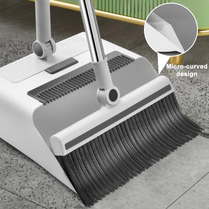 FlexiSweep | 3-in-1 Kehrset | Ergonomisch & Anti-Haar | Platzsparend & Effizient