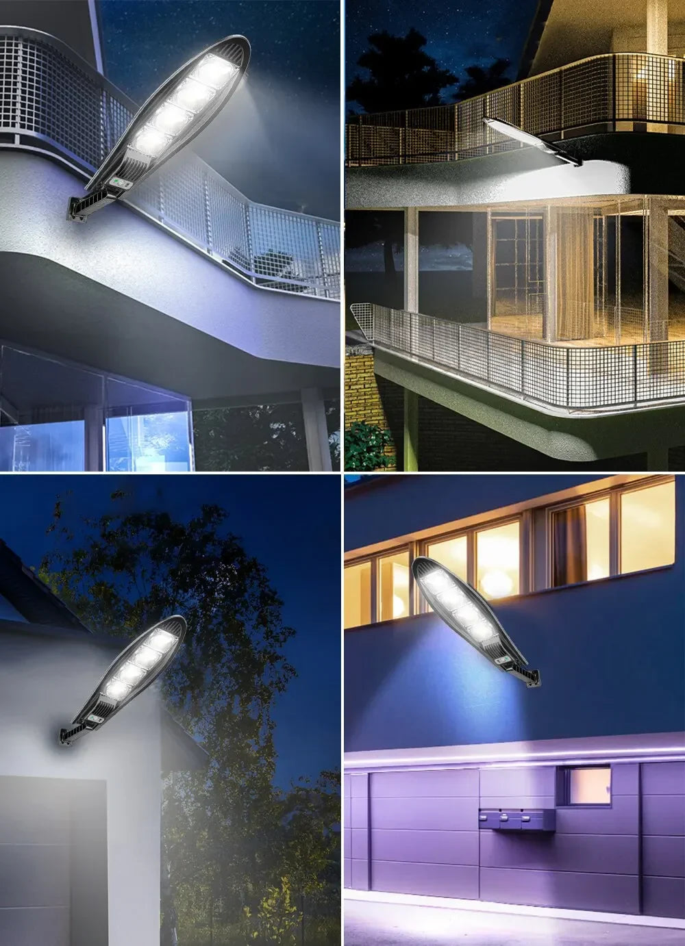 SolarBeam | Solar Wandleuchte mit Bewegungsmelder | 3 Modi & Fernbedienung | Wetterfest & Kabellos