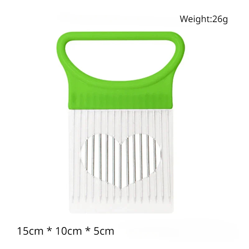 CutEase | Zwiebelhalter | Rostfreier Edelstahl | Ergonomischer Griff