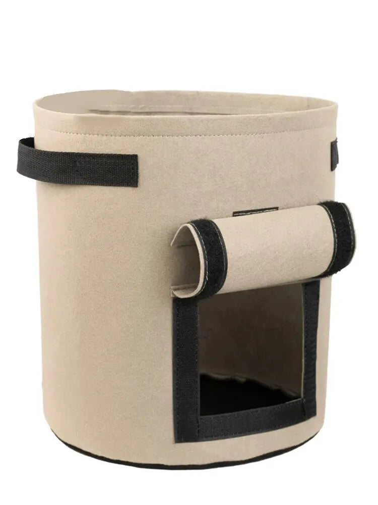 PlantMaster | Pflanzsack mit Sichtfenster | Atmungsaktives Vliesmaterial | Ideal für Gemüse und Kräuter
