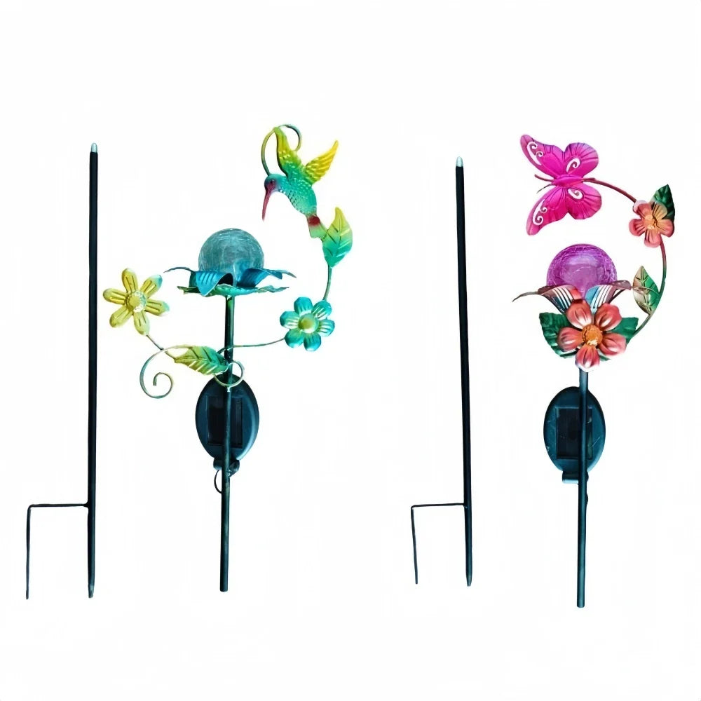 SunBloom Light | Solar-Gartenleuchte | Glasdesign mit LED-Beleuchtung | Umweltfreundlich & Einfach zu Installieren