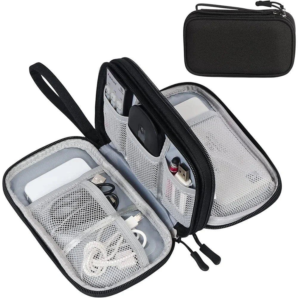 TechPack | Elektronik-Organizer | Doppel-Layer Design | Wasserdichtes Oxford-Gewebe