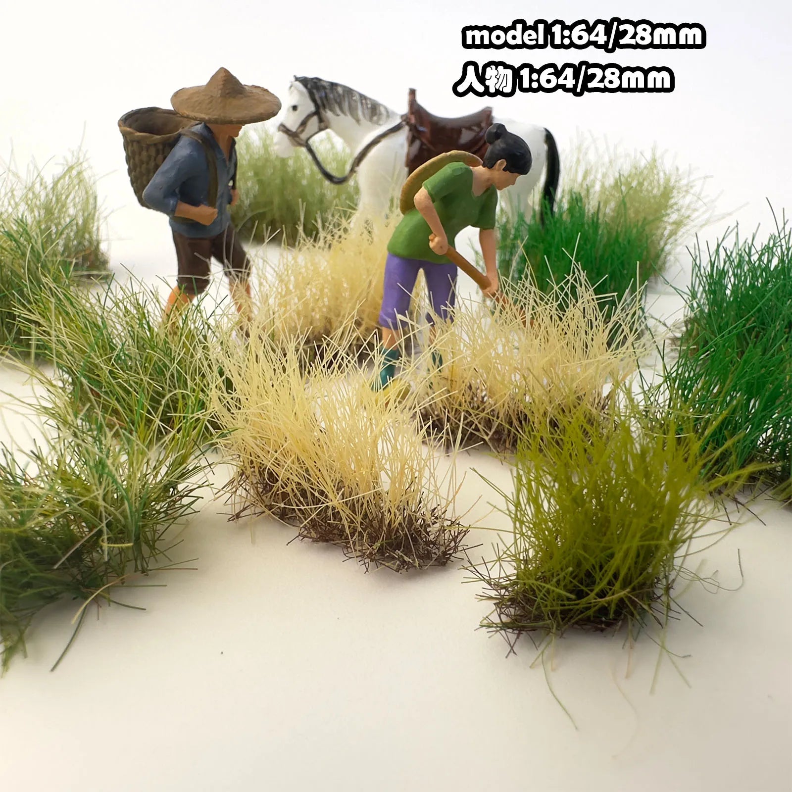 GreenScape Miniaturgras | Realistische Vegetation für Modelllandschaften | 5 Farben zur Auswahl
