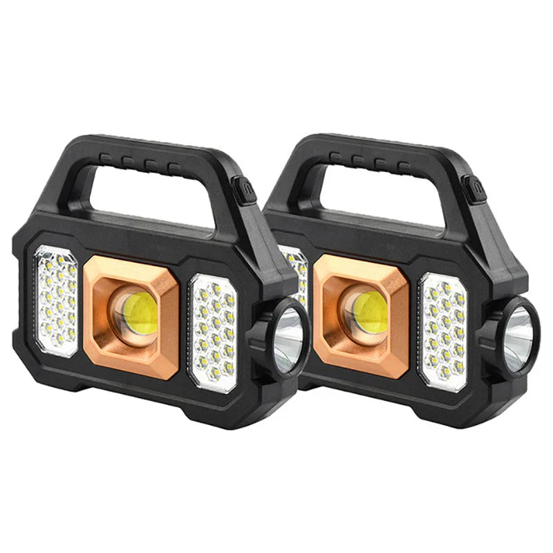 LumaPower Pro 2205 | Multifunktionale LED-Lampe | Solar & USB Ladeoption